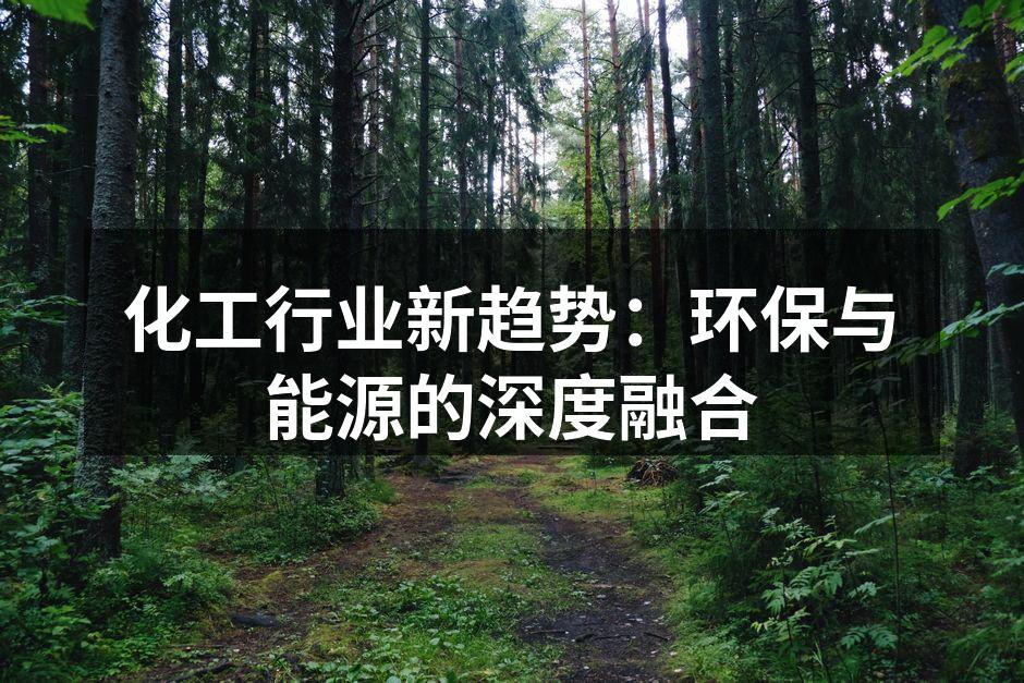 化工行业新趋势：环保与能源的深度融合